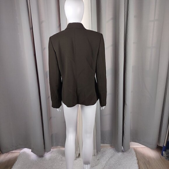 Casual Corner Annex Brown Button Down Blazer Size 10 - Picture 3 of 11